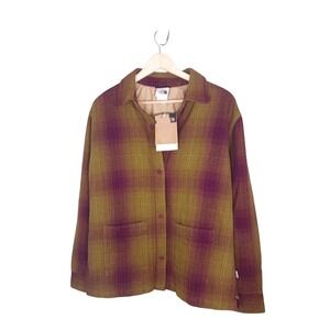 The North Face Plaid Shacket Womens Small Lined Barn Chore Jacket NWT